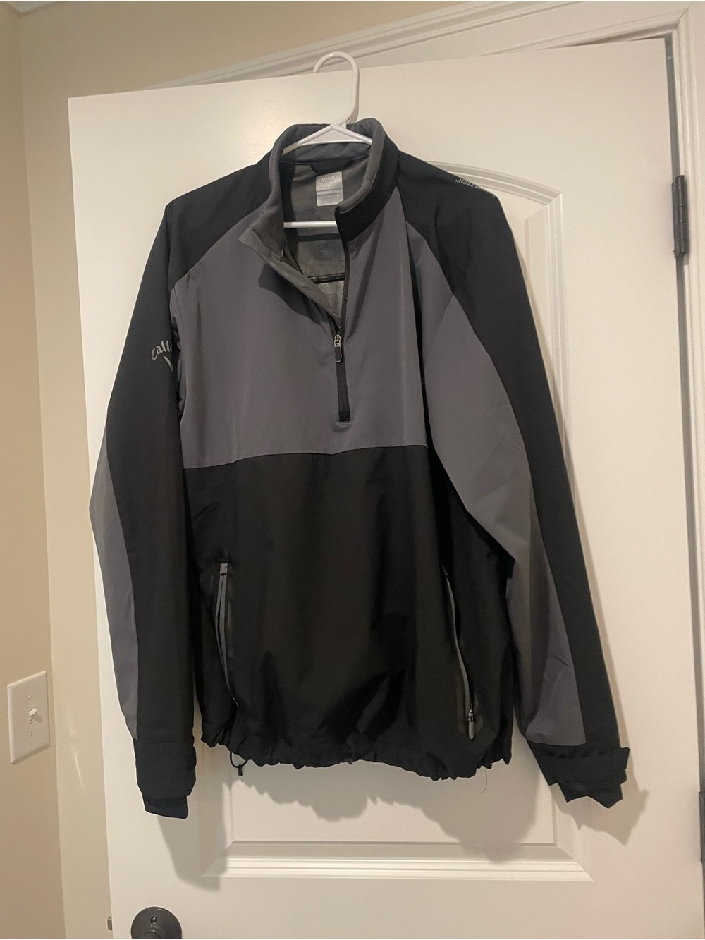 Callaway Black and Gray Men's Performance Pullover Quarter-Zip